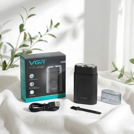 ماكينة حلاقة وتنعيم الذقن الكهربائية للرجال من VGR